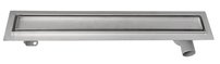 Nerezový sprchový kanálik s roštom pre dlažbu, 860x140x92 mm