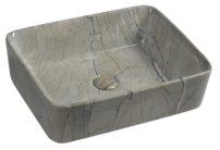 DALMA keramické umývadlo 48x38x13 cm, grigio