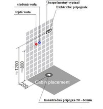 Parný sprchový box + infračervená kabína D72, 143x90x215cm